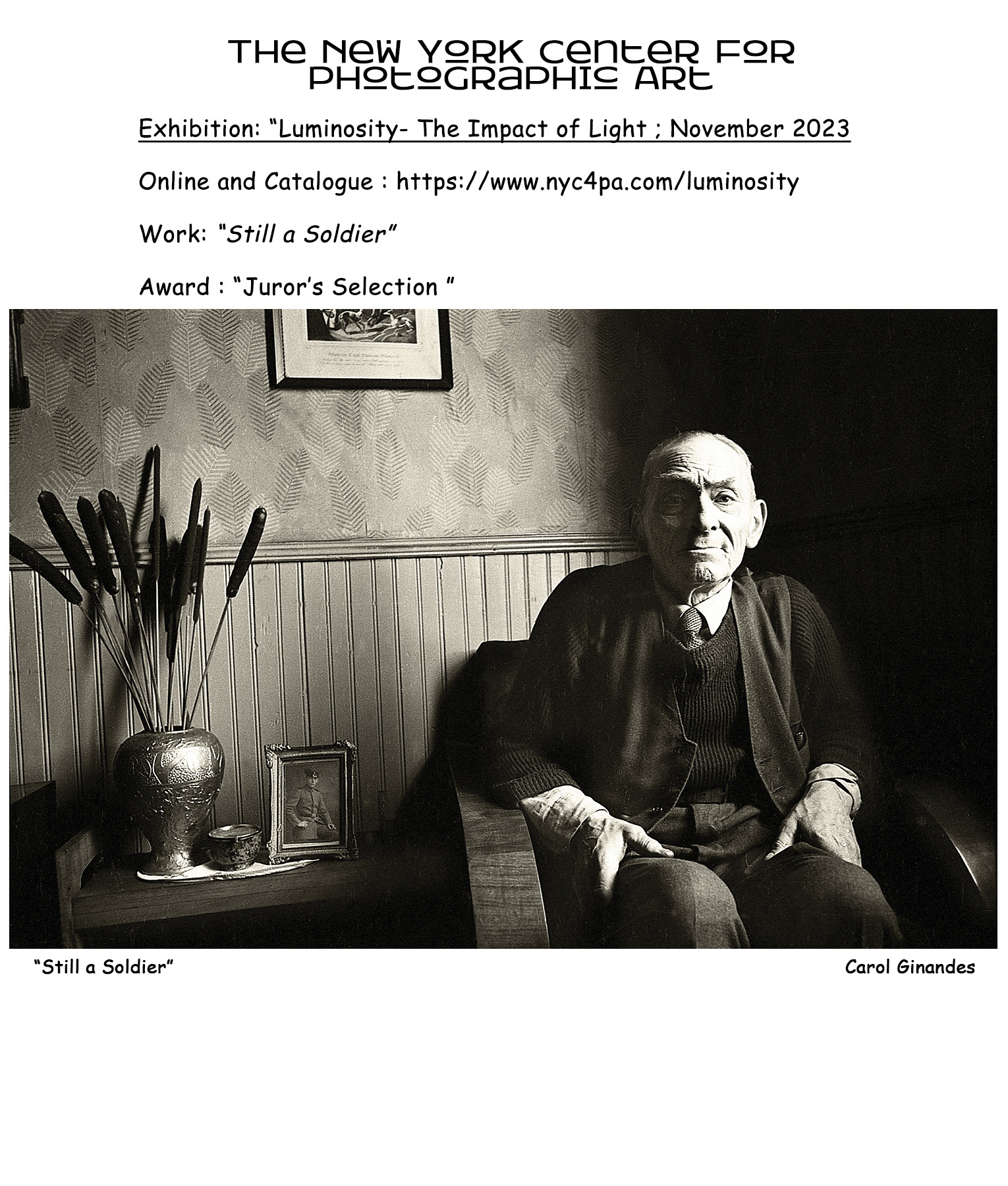 New York Center for Photographic Art:" Luminosity"