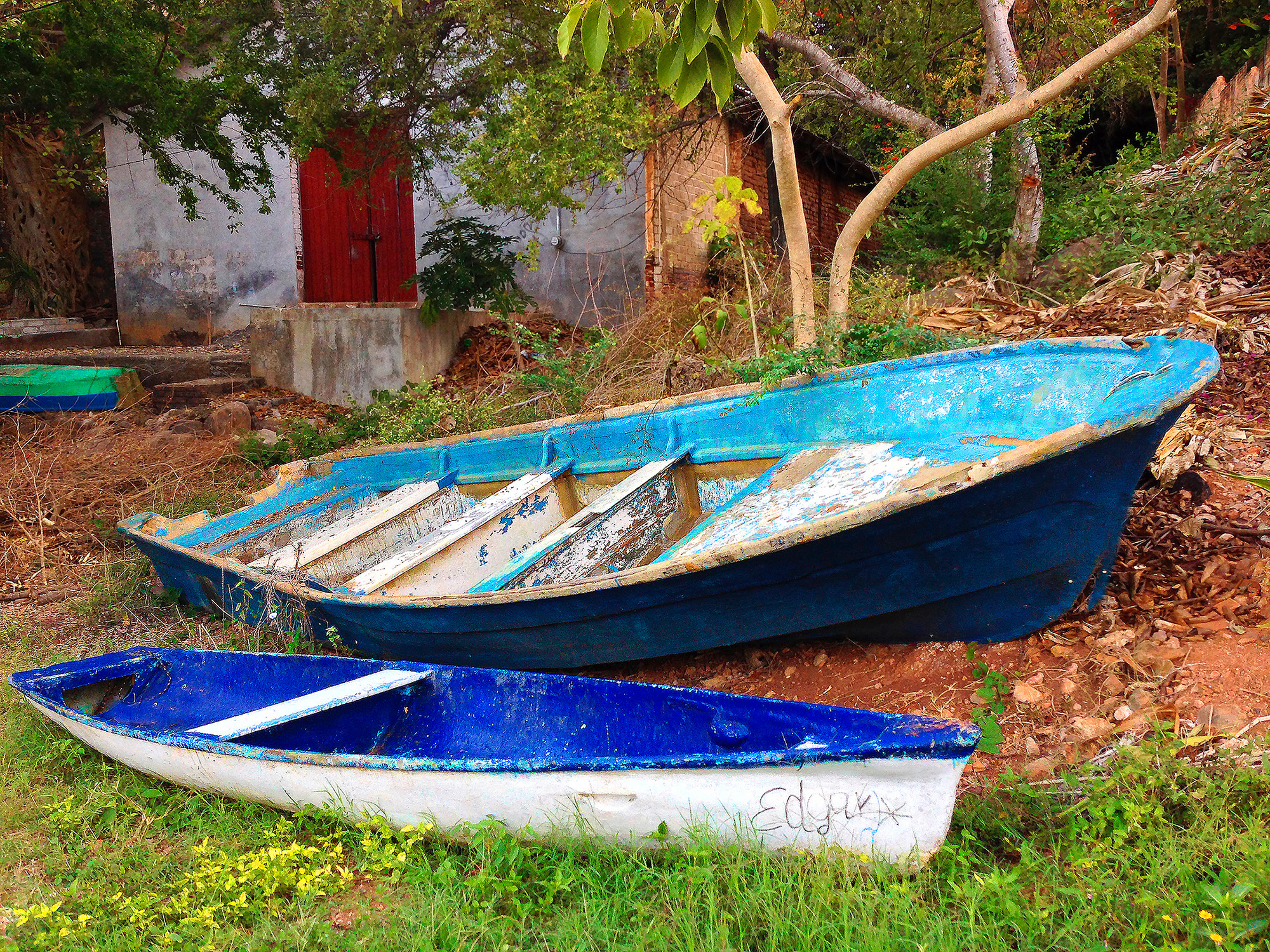 Blue boats