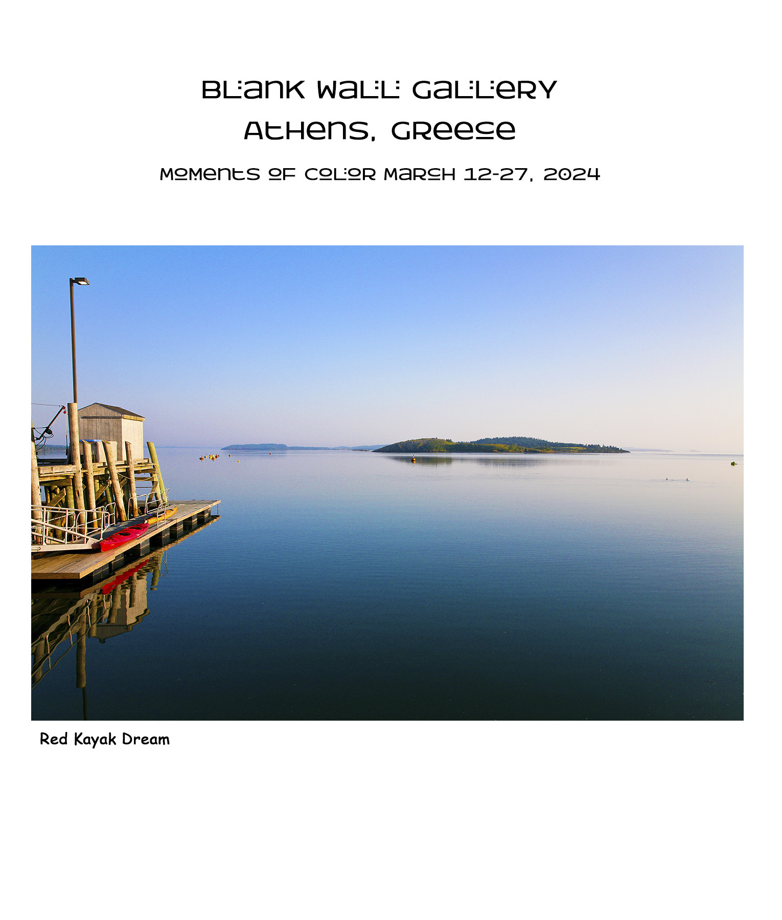 Blank Wall Gallery," Moments of Color"